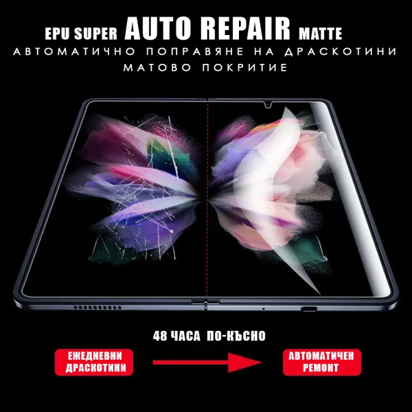 Изрязване Хидрогел протектор EPU Super Auto Repair, Matte, folding screen 2