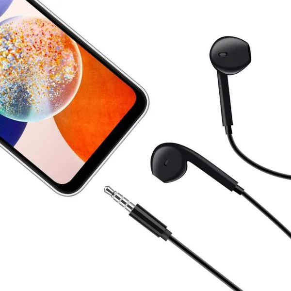 Слушалки с микрофон OBAL-ME Wired Earphones 3.5mm Jack, Черен 2