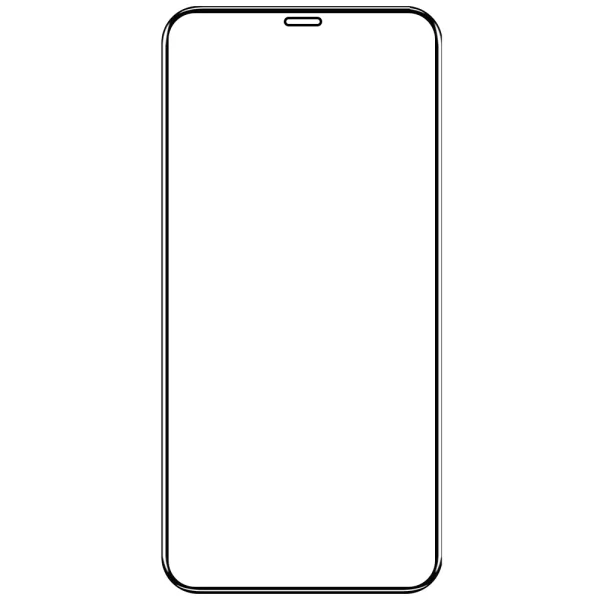 Стъклен протектор Veason 6D Pro Full Glue за iPhone 12 Mini, Черен 2