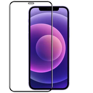 Стъклен протектор Veason 6D Pro Full Glue за iPhone 12 Mini, Черен