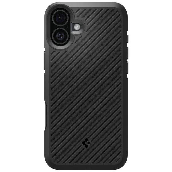 Spigen Core Armor Shock-Resistant Case for iPhone 16, ACS08220, Matte, Black 6