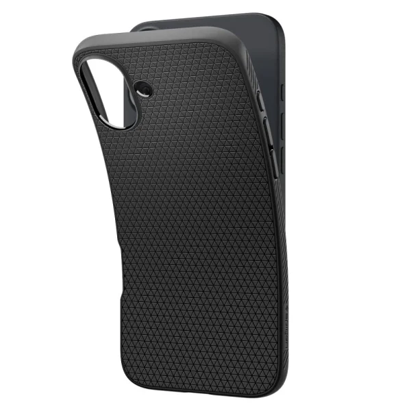 Удароустойчив Калъф Spigen Liquid Air за iPhone 16, ACS08194, Matte, Черен 6