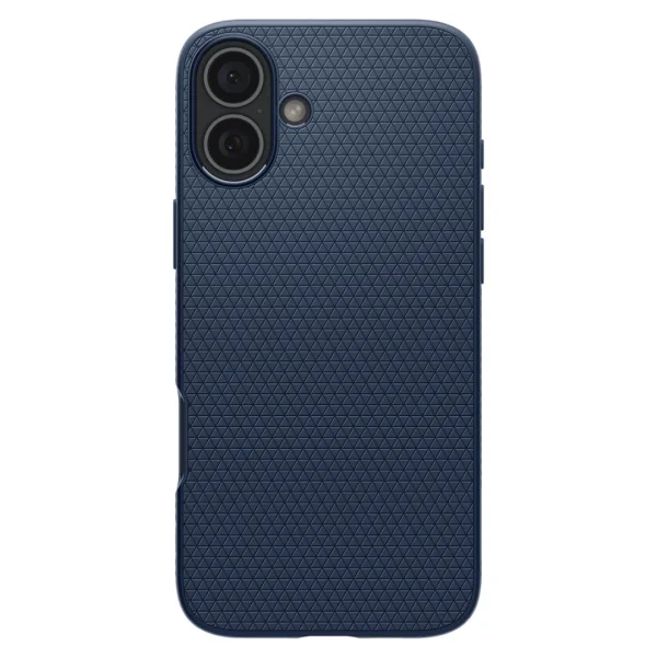Spigen Liquid Air Shockproof Case for iPhone 16, ACS08195, Matte, Dark Blue 1
