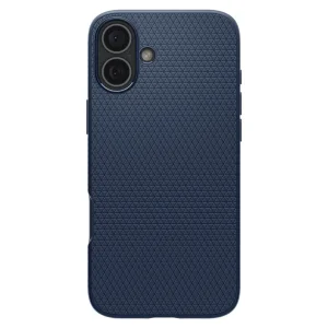 Удароустойчив Калъф Spigen Liquid Air за iPhone 16, ACS08195, Matte, Тъмно син