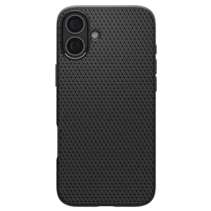 Удароустойчив Калъф Spigen Liquid Air за iPhone 16 Plus, ACS08066, Matte, Черен