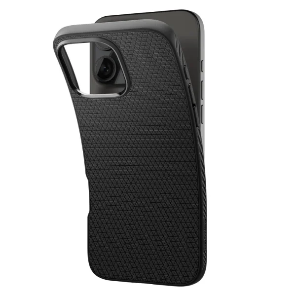 Shockproof Case Spigen Liquid Air for iPhone 16 Pro, ACS08117, Matte, Black 5