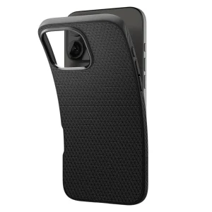 Shockproof Case Spigen Liquid Air for iPhone 16 Pro, ACS08117, Matte, Black 5