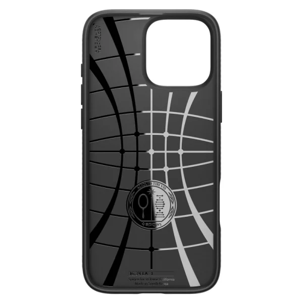 Shockproof Case Spigen Liquid Air for iPhone 16 Pro Max, ACS07988, Matte, Black 3