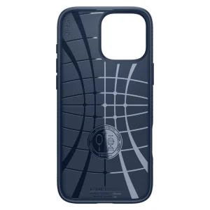 Shockproof Case Spigen Liquid Air for iPhone 16 Pro Max, ACS07989, Matte, Dark Blue 4