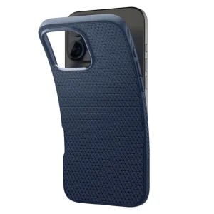 Shockproof Case Spigen Liquid Air for iPhone 16 Pro, ACS08118, Matte, Dark Blue 3