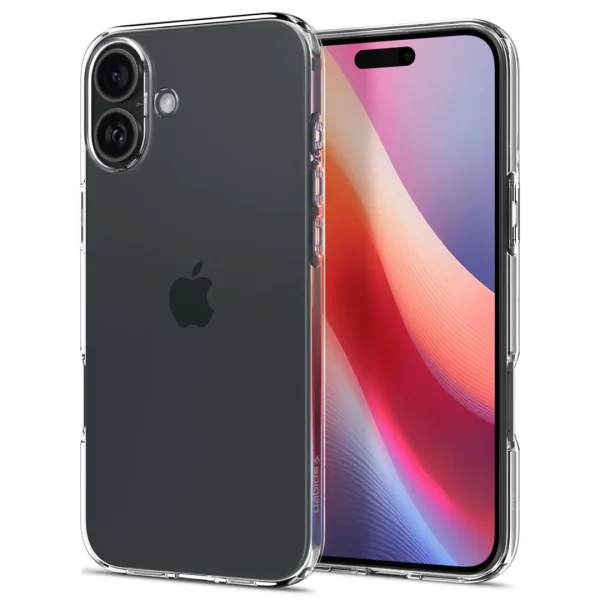 Силиконов калъф Spigen Liquid Crystal за iPhone 16, ACS08190, Прозрачен 5