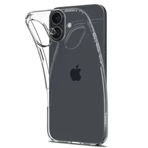Силиконов калъф Spigen Liquid Crystal за iPhone 16, ACS08190, Прозрачен 3