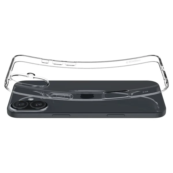Spigen Liquid Crystal Silicone Case for iPhone 16 Plus, ACS08064, Transparent 6