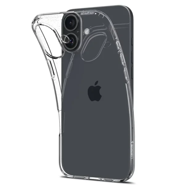 Spigen Liquid Crystal Silicone Case for iPhone 16 Plus, ACS08064, Transparent 3
