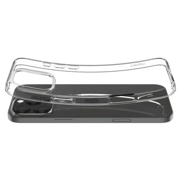 Силиконов калъф Spigen Liquid Crystal за iPhone 16 Pro, ACS08112, Прозрачен 4