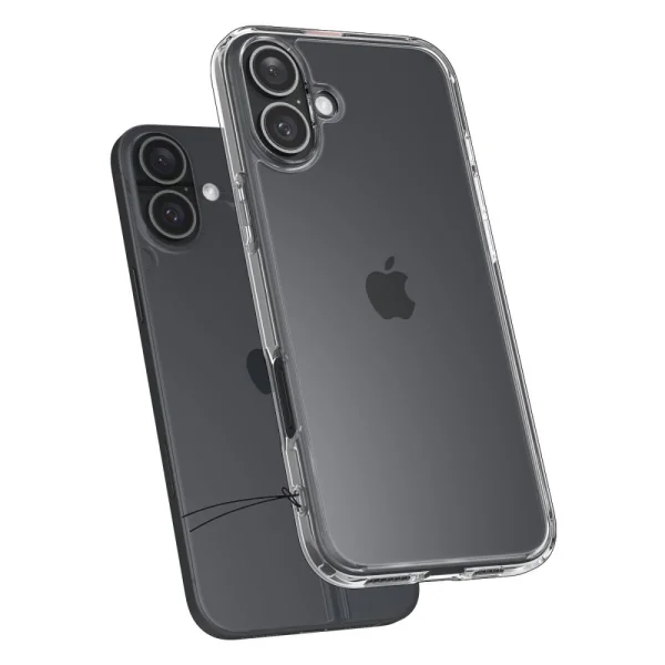 Shockproof case Spigen Ultra Hybrid for iPhone 16, ACS08197, Transparent 3