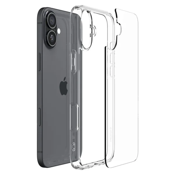 Shockproof case Spigen Ultra Hybrid for iPhone 16, ACS08197, Transparent 4