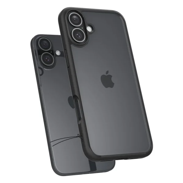 Spigen Ultra Hybrid Shockproof Case for iPhone 16, ACS08201, Matte, Black 5