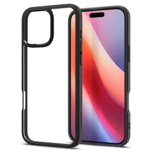 Удароустойчив калъф Spigen Ultra Hybrid за iPhone 16 Pro, ACS08125, Matte, Черен