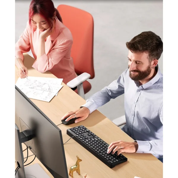 UGREEN KU004 BG Chocolate Keyboard, with 1.5m cable 5