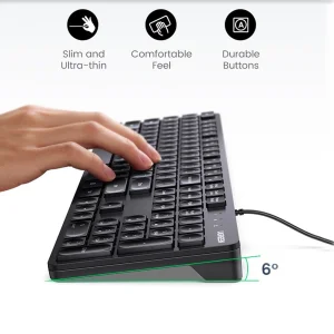 UGREEN KU004 BG Chocolate Keyboard, with 1.5m cable 4