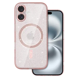 Shockproof Case Glitter MagSF for iPhone 16 Plus, Pink 3