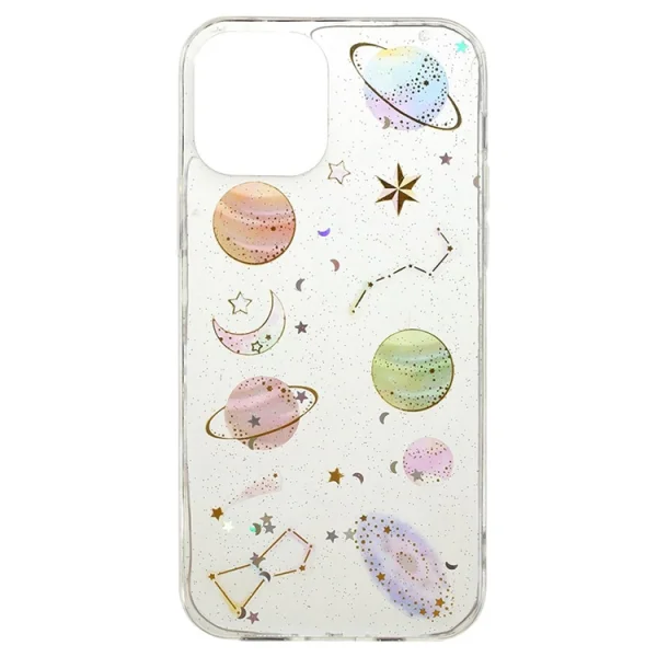 Silicone case for iPhone 12 / 12 Pro, Planets 1