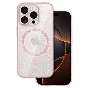 Shockproof case Glitter MagSF for iPhone 16 Pro Max, Pink 3