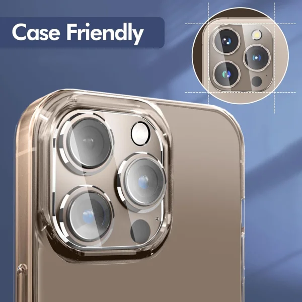 Glass Camera Protector for iPhone 16 Pro / 16 Pro Max, Transparent 2