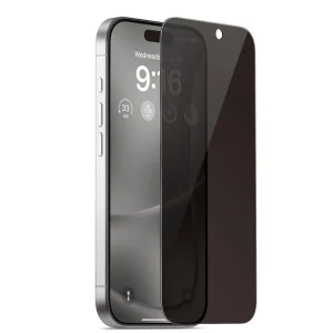 Стъклен Протектор PRIVACY за iPhone 16 Plus, 5D Full Glue, Черен