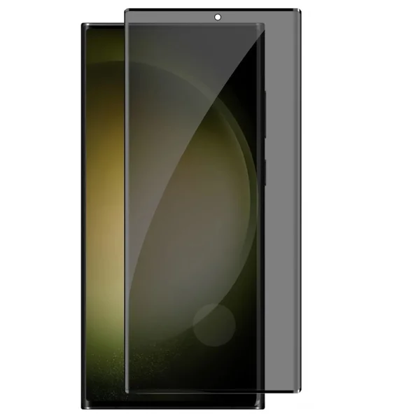 PRIVACY Tempered Glass Protector for Samsung Galaxy S24 Ultra, 5D Full Glue, Black 1