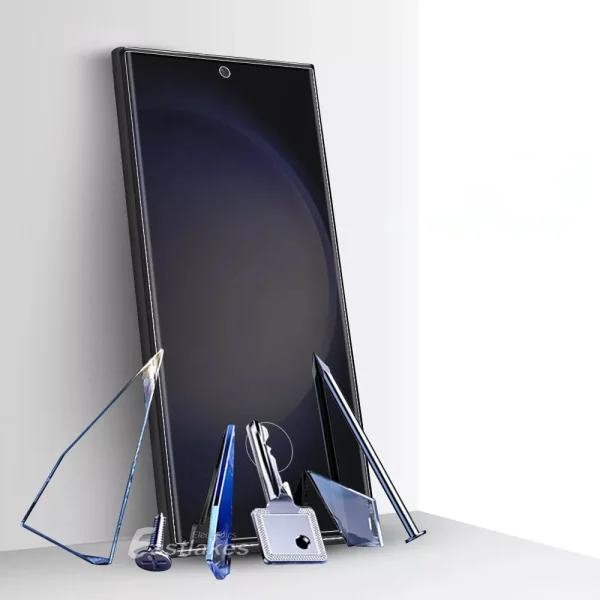 PRIVACY Tempered Glass Protector for Samsung Galaxy S24 Ultra, 5D Full Glue, Black 4