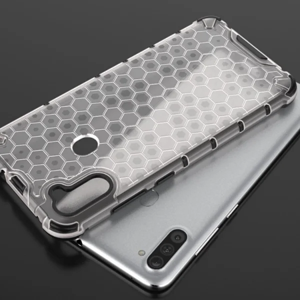 Удароустойчив калъф Shock Absorber за Samsung Galaxy A11, Бял 5
