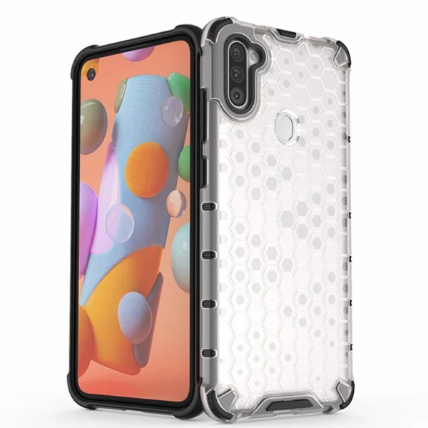 Удароустойчив калъф Shock Absorber за Samsung Galaxy A11, Бял 2