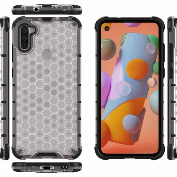 Удароустойчив калъф Shock Absorber за Samsung Galaxy A11, Бял 3