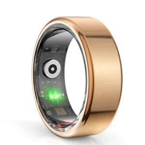 Смарт пръстен R11M smart steel ring, size 11 (20,6mm), Златист