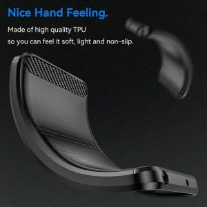 Силиконов Калъф Techsuit Carbon Fibre Brushed за Motorola Edge 50 Ultra, Черен 5