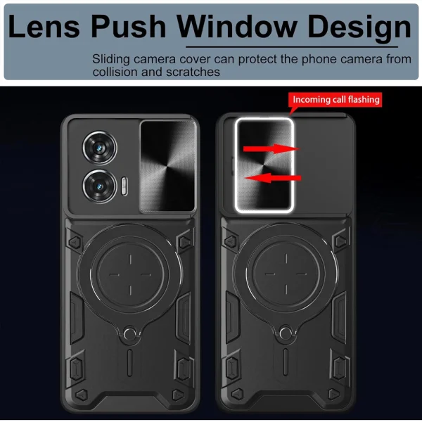 Удароустойчив калъф Techsuit Camguard pro за Motorola Moto G85, Черен 4