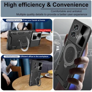 Удароустойчив калъф Techsuit Camguard pro за Motorola Moto G85, Черен 6