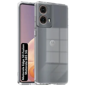 Силиконов калъф Techsuit Silicone за Motorola Moto G85, Прозрачен