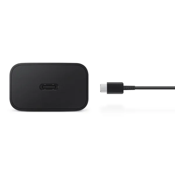Зарядно SAMSUNG, 25W, с кабел USB-C към USB-C, EP-TA800EBE, EP-DA705BBE, bulk, Черен 2