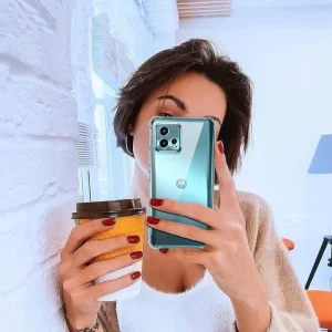 Силиконов калъф Techsuit Shockproof за Motorola Moto G72, Прозрачен 4