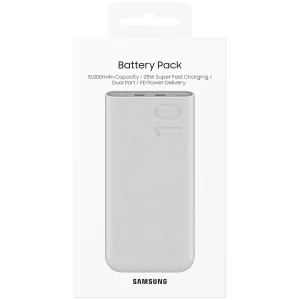 Външна батерия Samsung FastCharge 10 000 mAh 2xUSB-C 25W, EB-P3400XUE, Power Bank, Бежов 3