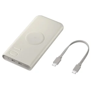 Външна батерия Samsung Wireless 10 000 mAh 2xUSB-C 25W, Power Bank, EB-U2510XUE, Бежов 5