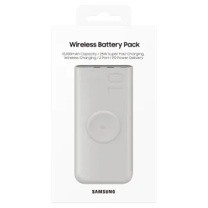 Външна батерия Samsung Wireless 10 000 mAh 2xUSB-C 25W, Power Bank, EB-U2510XUE, Бежов 3