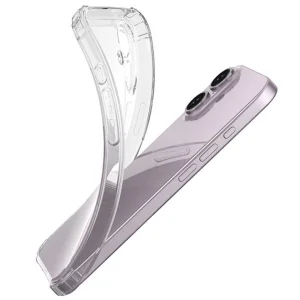 Silicone case Anti Shock for iPhone 16 Plus, 1.5mm, Transparent 5