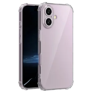 Силиконов калъф Anti Shock за iPhone 16 Plus, 1.5mm, Прозрачен