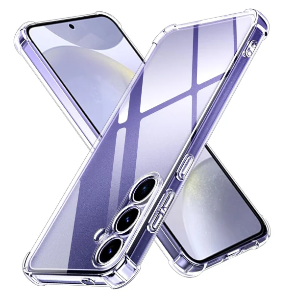 Anti Shock Silicone Case for Samsung Galaxy S24 FE, 1.5mm, Transparent 1