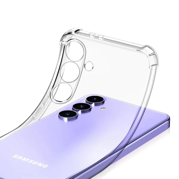 Anti Shock Silicone Case for Samsung Galaxy S24 FE, 1.5mm, Transparent 2