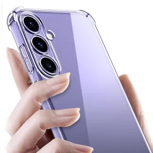 Anti Shock Silicone Case for Samsung Galaxy S24 FE, 1.5mm, Transparent 3